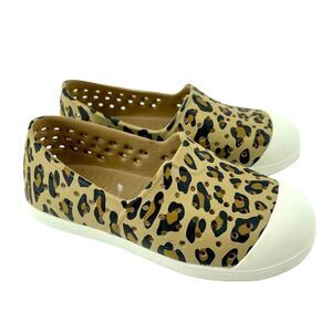 Old Navy Toddler Girl’s Animal Print Perforated Slip-On Waterproof Shoes Size 10